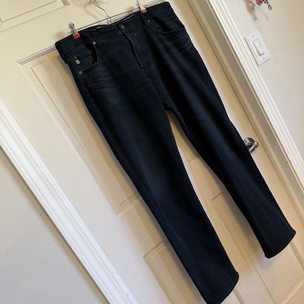 AG Jeans Tellis Modern Slim Men’s 36x32 Dark Indigo Black Japanese Denim